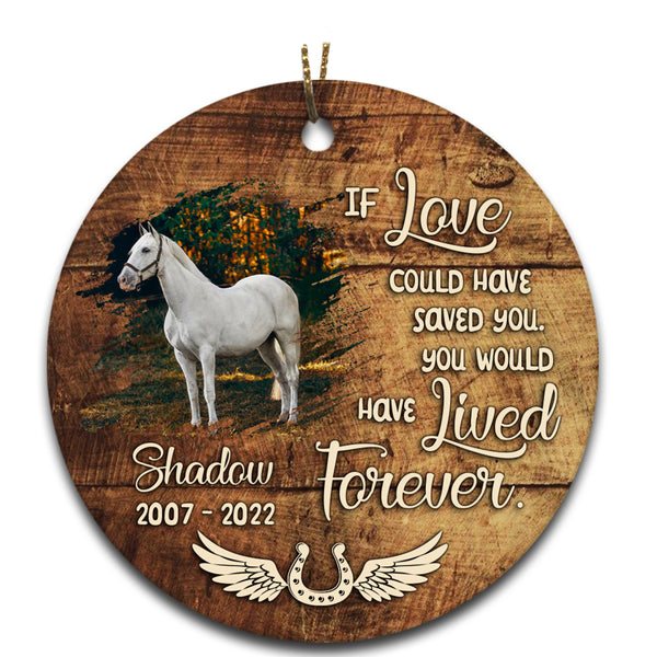 Horse Memorial Ornament Gift - Sympathy Gifts For Loss of Horse Remembrance MC62