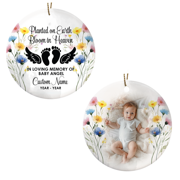 Baby Memorial Ornament, Miscarriage Remembrance Ornament for Loss of Child MB10