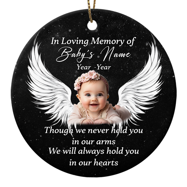 Angel Baby Memorial Ornament, Miscarriage Remembrance Ornament for Loss Child MB11
