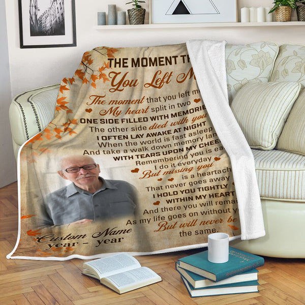 Personalized Memorial Blanket Gift| Remembrance Blanket Bereavement Gift For Loss of Loved One MM14