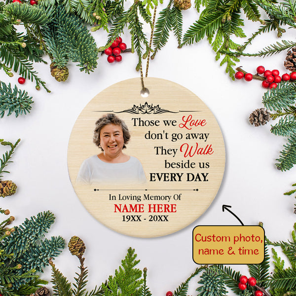 Those We Love Custom Memorial Christmas Ornament For Loss of Dad Mom MC14