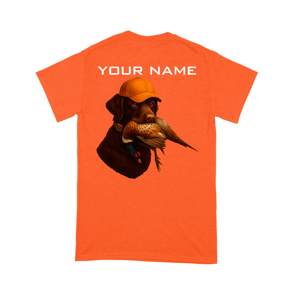 Chocolate Labrador Retriever Pheasant hunting Shirt for Hunter FSD4721 D03