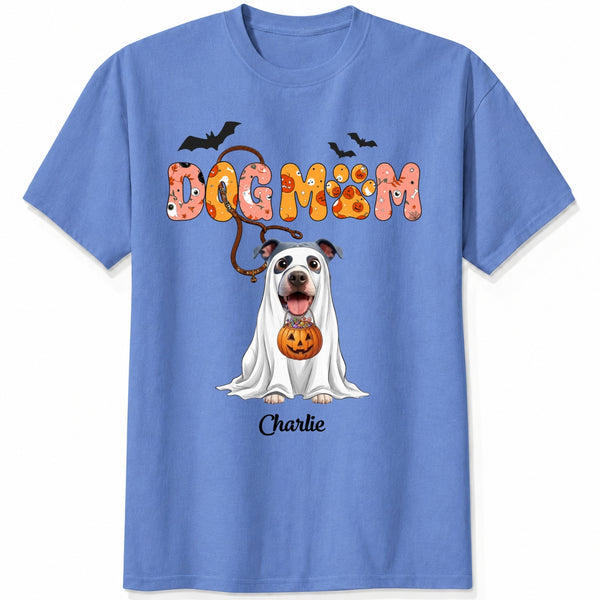 Dog Mom Halloween Custom Dogs Funny Personalized T-shirt for Dog Mom FSDM50