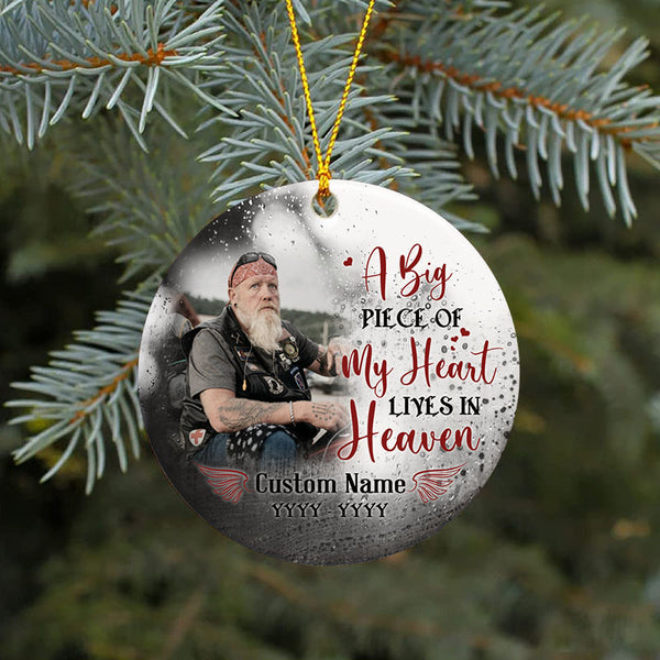Personalized Memorial Ornament - Angel In Heaven Ornament Sympathy Gift For Loss Of Loved One Dad Mom Son In Memory ODT124