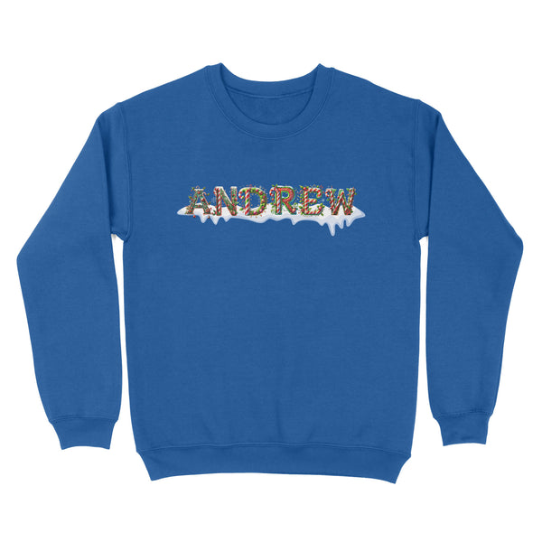 Personalized Christmas Gift Custom Name Sweatshirt