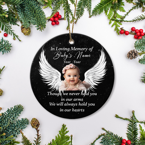 Angel Baby Memorial Ornament, Miscarriage Remembrance Ornament for Loss Child MB11