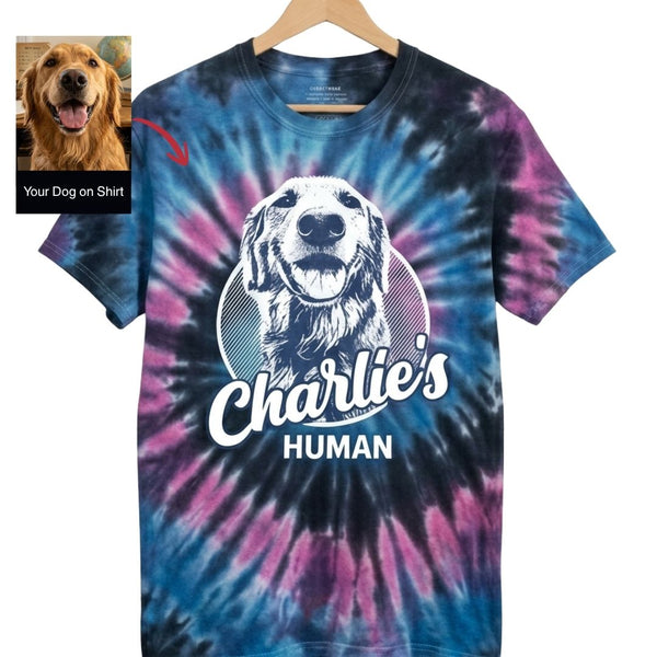 Personalized Dog Face Tie-Dye All Over Printed T-shirt, Gift for Dog Lovers FSD4843