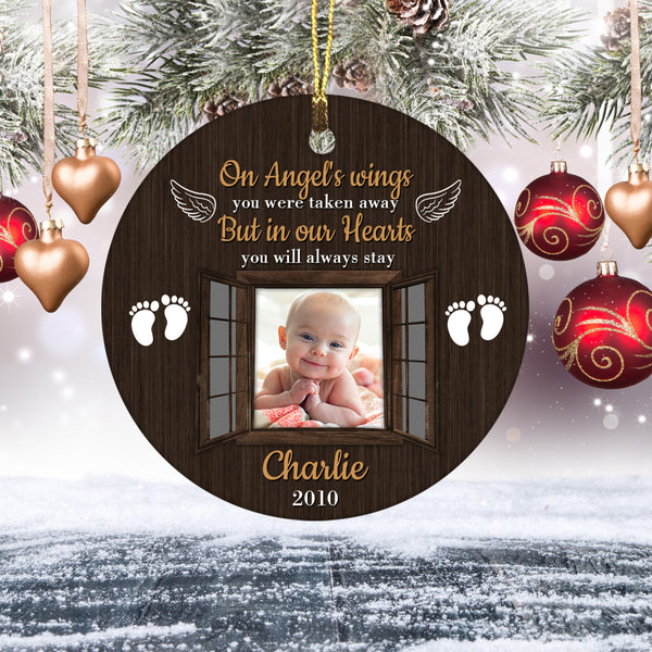 Memorial Ornament for Loss of Baby in Heaven Infant Child Miscarriage Ornament MB14