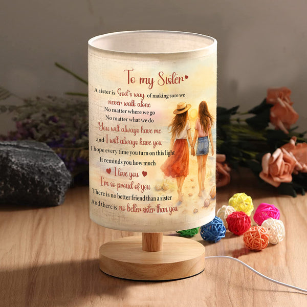 Sister Table Lamp Sister Gifts from Sister Night Light Gifts for Sister Christmas Gifts, Birthday Gifts