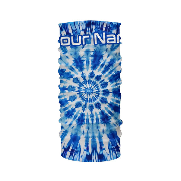 Blue Tie Dye Camo Uv Protection Custom Long Sleeve Performance Fishing Shirts For Men And Women IPHW4890