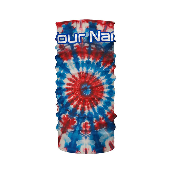 Red, White And Blue Tie Dye Camo Custom Long Sleeve Fishing Shirts, Patriotic Fishing Jerseys IPHW4891
