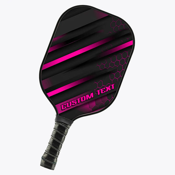 Custom Black And Pink Double-Sided Printing Pickleball Paddle, Pickleball Equipment Pickleball Gifts IPHW7215