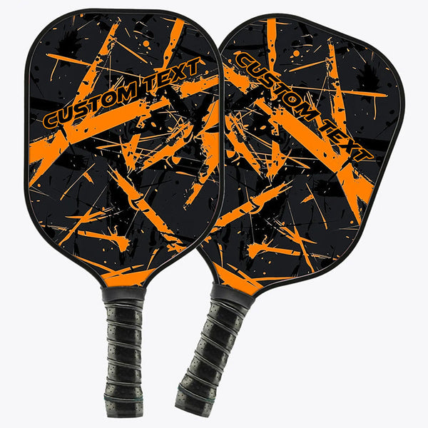 Custom Orange Pickleball Paddles For Men And Women, Pickleball Team Members Paddle, Pickleball Gifts IPHW7237