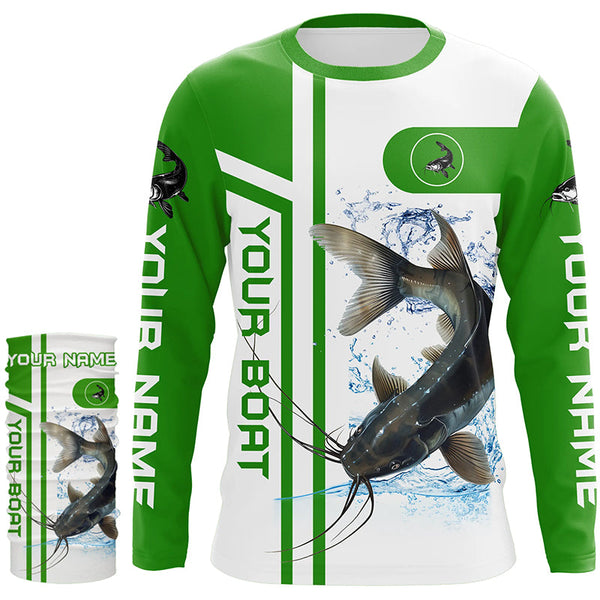 Catfish fishing Customize name and boat name fishing shirts for men, women, Catfish fishing apparel NQS5960