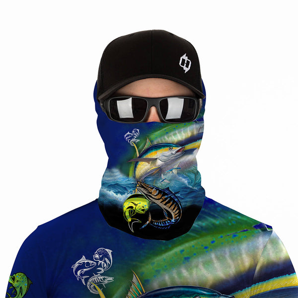 Mahi Mahi ( Dorado), Wahoo, Tuna fishing custom UV protection long sleeves NQS824