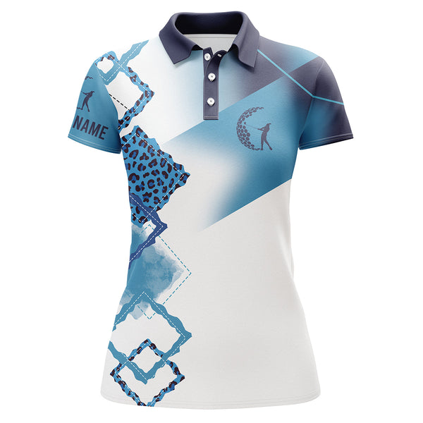 Custom name 3D golf shirts for women multi-color golf polo shirts, personalized golf gifts for women NQS3475