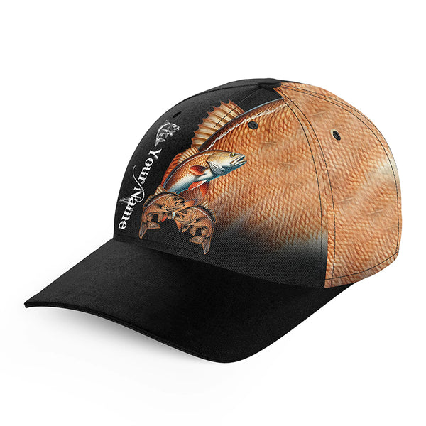 Redfish fishing scales Custom fishing hat Unisex Fishing Baseball Angler hat cap NQS3255