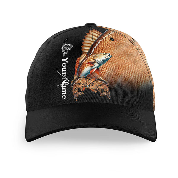 Redfish fishing scales Custom fishing hat Unisex Fishing Baseball Angler hat cap NQS3255