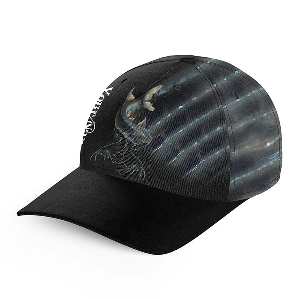 Catfish fishing scale Custom Catfish fishing hat Unisex Fishing Baseball Angler hat cap NQS9763
