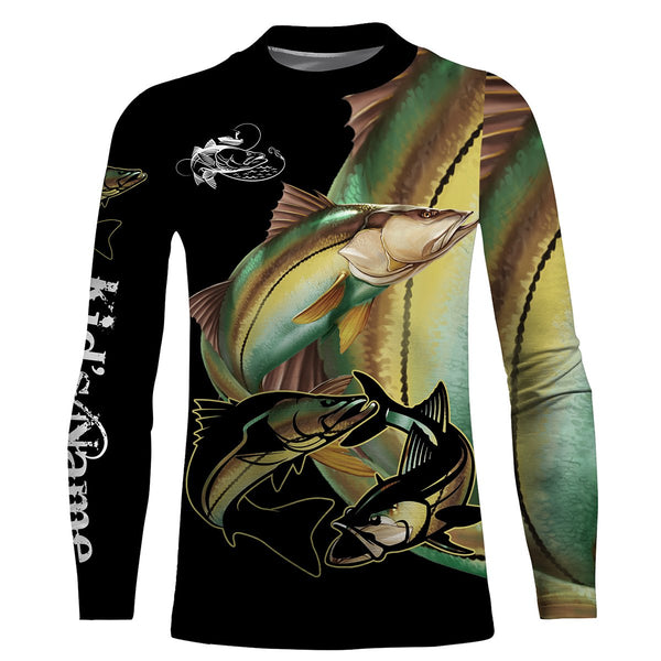 Snook fish saltwater fishing Customize UV protection long sleeves fishing shirts, gifts for fishing lover NQS2453