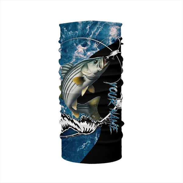 Striped Bass fishing blue ocean camouflage fishing clothing Custom performance fishing shirts NQS2625