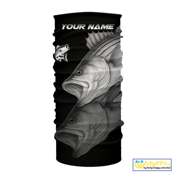 Striped Bass performance Fishing Shirts Custom Striper Fishing Long Sleeve Tournament Fishing Shirts NQS10113