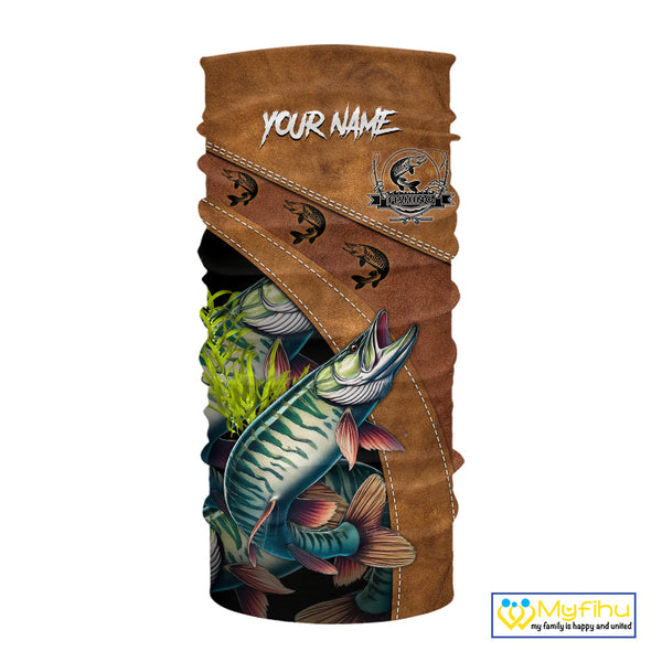 Musky fishing UV protection custom name fishing shirts, performance shirts for men, women, kid NQS10266