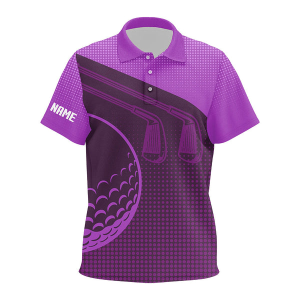 Personalized Multi-Color Kid Golf Polo Shirts, Golf ball Golf Outfits For Kid NQS7544