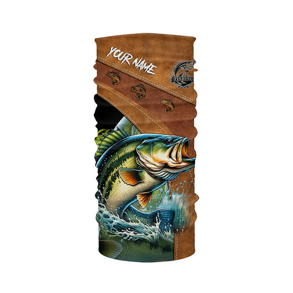 Largemouth bass fishing UV protection customize name performance fishing shirts for men, women, kid NQS2464