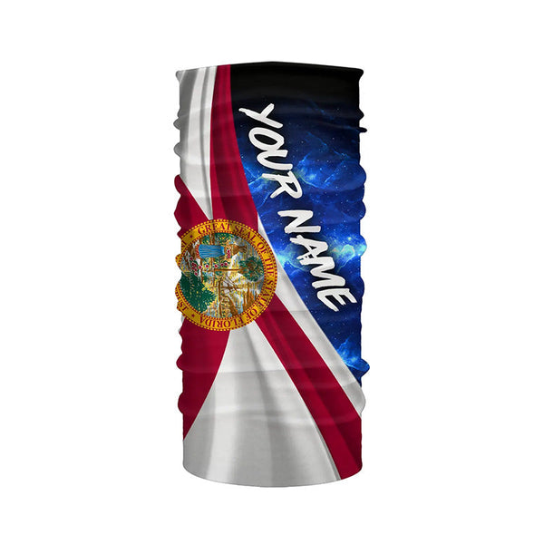 Florida Flag Universe patriotic Custom name blue galaxy UV protection long sleeve Shirts NQS8026