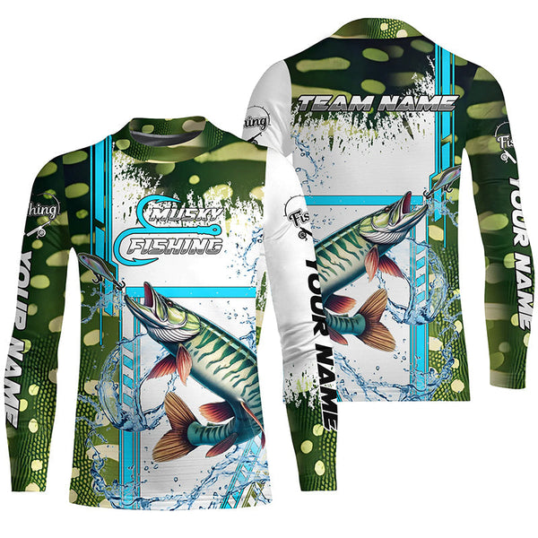 Musky fishing scales custom Muskie fishing team jerseys, Musky fishing apparel NQS9018