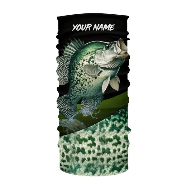 Personalized Crappie scales Fishing jerseys, Crappie Custom Long Sleeve performance Fishing Shirts NQS3527