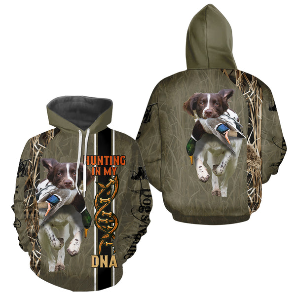 Custom English Springer Spaniel Hunting Dog Shirt for Hunters, Hunting In My DNA FSD4740