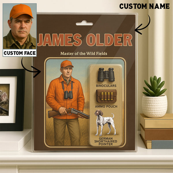 Acrylic Plaque Custom Face and Name For Upland Hunters, Pheasant Hunter FSD4697