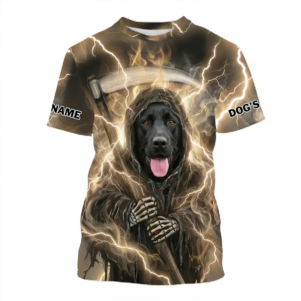 Custom Dog Grim Reaper Style All Over Print Shirt FSD4788
