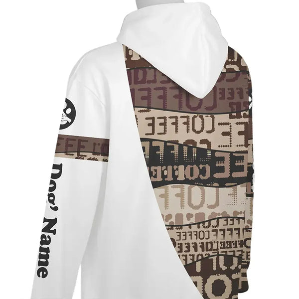 Funny Dog & Coffee Custom Dog Face Hoodie – For Dog & Coffee Lovers FSD4773