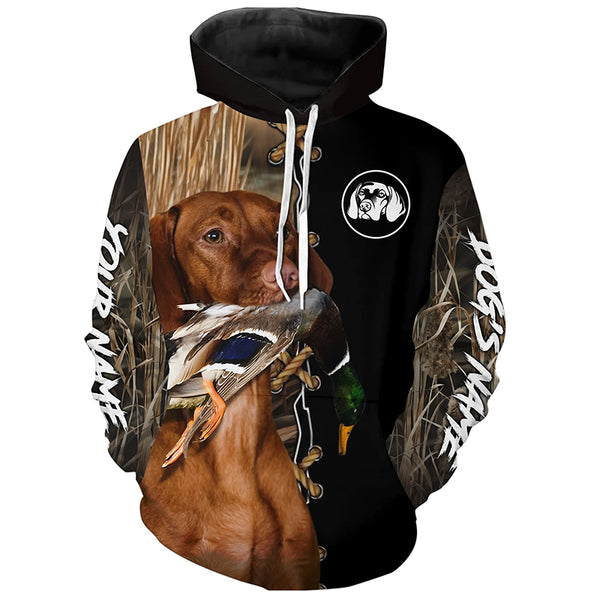 Vizsla Hunting Dog Custom Name Hoodie Shirt for Hunter FSD4690