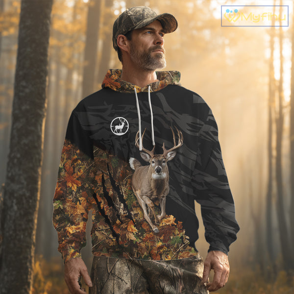 Deer Hunting Big Game Camo Custom Name 3D All Over Print Shirts, Hunting Gifts NHT196