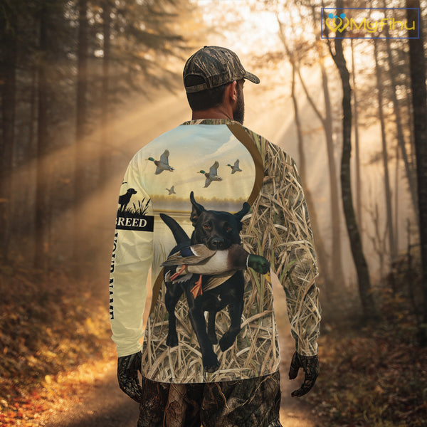 Personalized Duck Hunting Shirt – Custom Dog's Photo and Name for Hunters NHT258