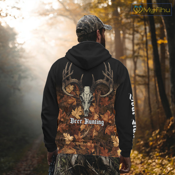 Deer Hunting Orange Camouflage Custom Name 3D Shirts, Custom Deer Hunting Clothes NBT194