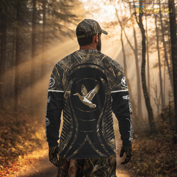 Duck Hunting Camouflage 3D Printed Custom Name Shirts for Hunter, Duck Hunting Gifts NBT179