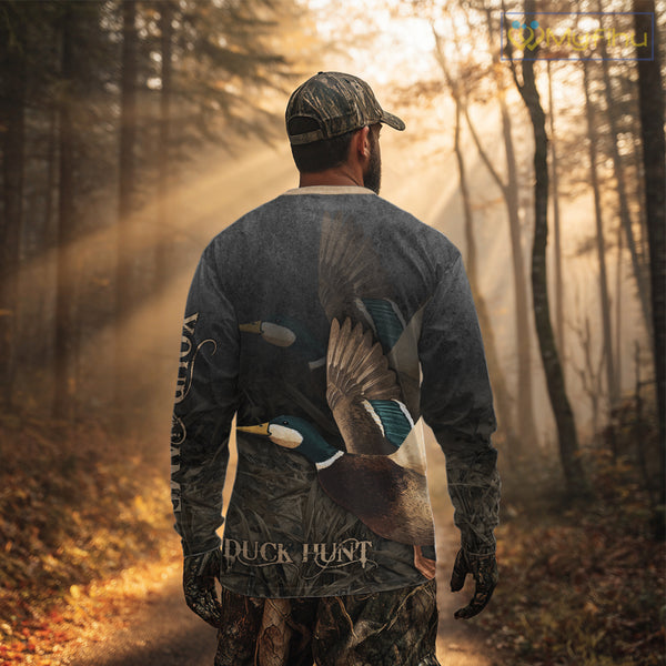 Beautiful Mallard Duck Hunting 3D Print Camouflage Shirts, Duck Hunting Clothes NBT208