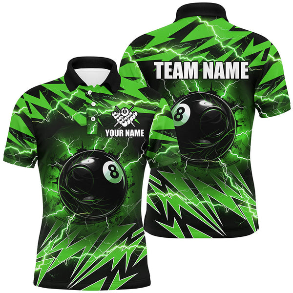 Multi-Color 8 Ball Pool Thunder Lightning Custom Women Billiard Shirts Team League Billiard Jerseys TDM1549