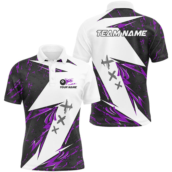 Personalized Multicolor Billiard Sport Shirts Custom Billiard Ball 8 Team Jerseys For Men TDM1764