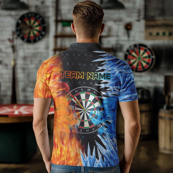 Personalized Dartboard Ice And Fire 3D Printed Men Darts Shirts Custom Darts Jerseys For Team TDM2474