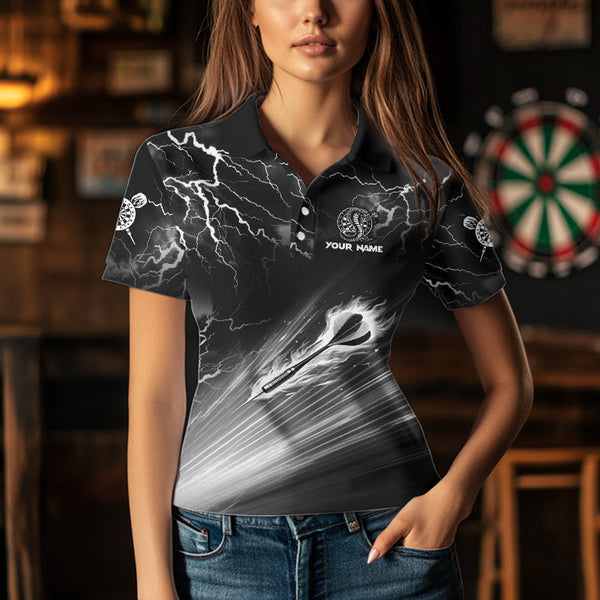 White And Black 3D Thunder Lightning Custom Cobra Snake Women Dart Shirt Jersey Best Dart Team Shirt TDM3721