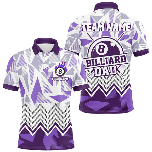 Personalized Multi-Color Billiard Dad Shirts Jerseys Custom Billiard Personal Father's Day Gifts TDM1609