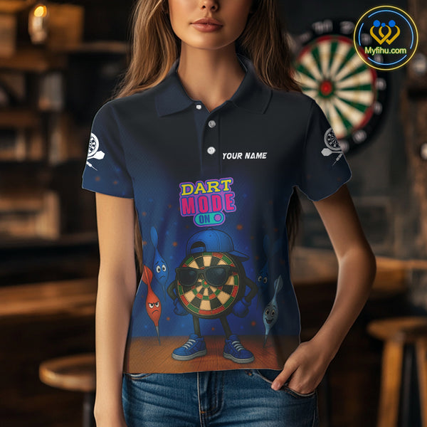 Funny Dartboard Dart Mode On Custom Dart Shirts For Women, Darts Jerseys Outfit, Darts Gifts  TDM4075