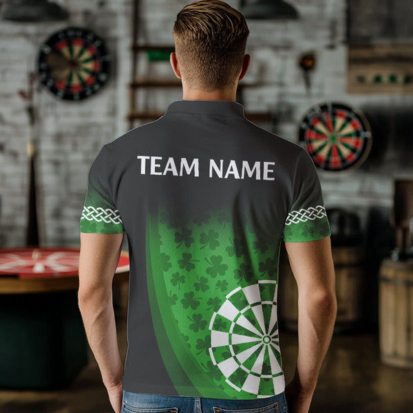 Patrick Shamrock Dart Shirt With Pocket Option For Men Custom Dart Jersey TDM3517