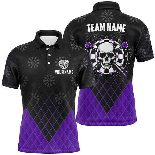 Personalized Multicolor Skull Darts Polo & Quarter-Zip Shirts Custom Darts Team Jerseys For Men Women TDM1622